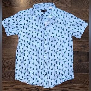 Boys botton up shirt size Large